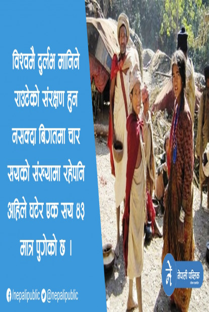बाह्य संस्कृति र समुदायसँगको अन्तरघुलनले राउटे समुदायको अस्तित्व जोखिममा !